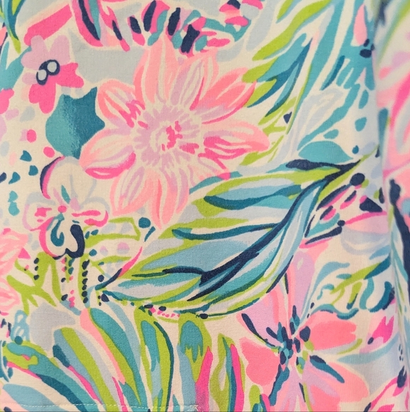 Lily Pulitzer Skipper 1/2 Zip UPF Popover Size Large Lily's Favorite Things EUC - Picture 3 of 5